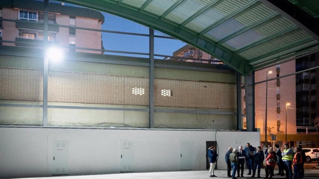 Visita del Ayuntamiento a las pistas deportivas.