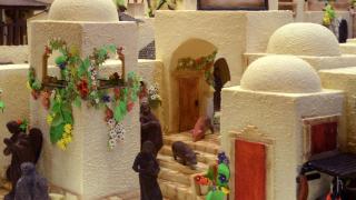 El belén de chocolate en años anteriores.