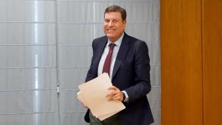 El portavoz de la Junta, Carlos Fernández Carriedo, durante la rueda de prensa posterior al Consejo de Gobierno, este jueves.