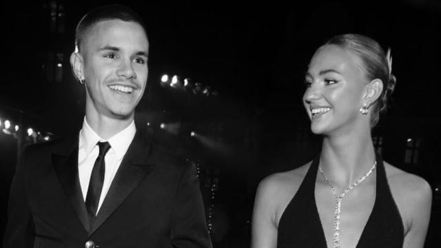 Romeo Beckham y Mia Regan en una imagen de sus redes sociales.