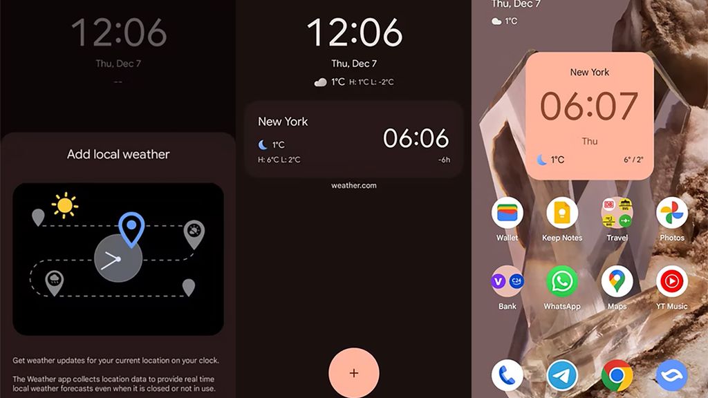 La app de tiempo de Google