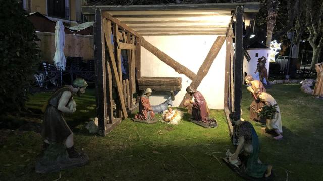 Belén de la plaza de la Hispanidad de Cuenca. Foto: Ayuntamiento.