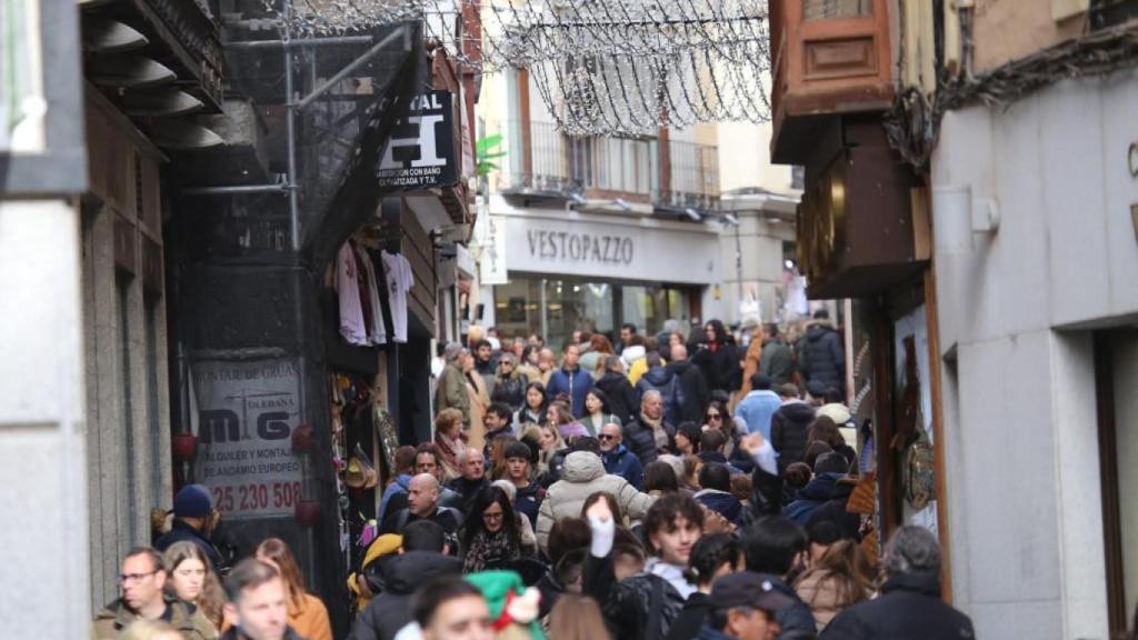 Imagen de  la calle Comercio de Toledo. Foto: Venancio Martín.