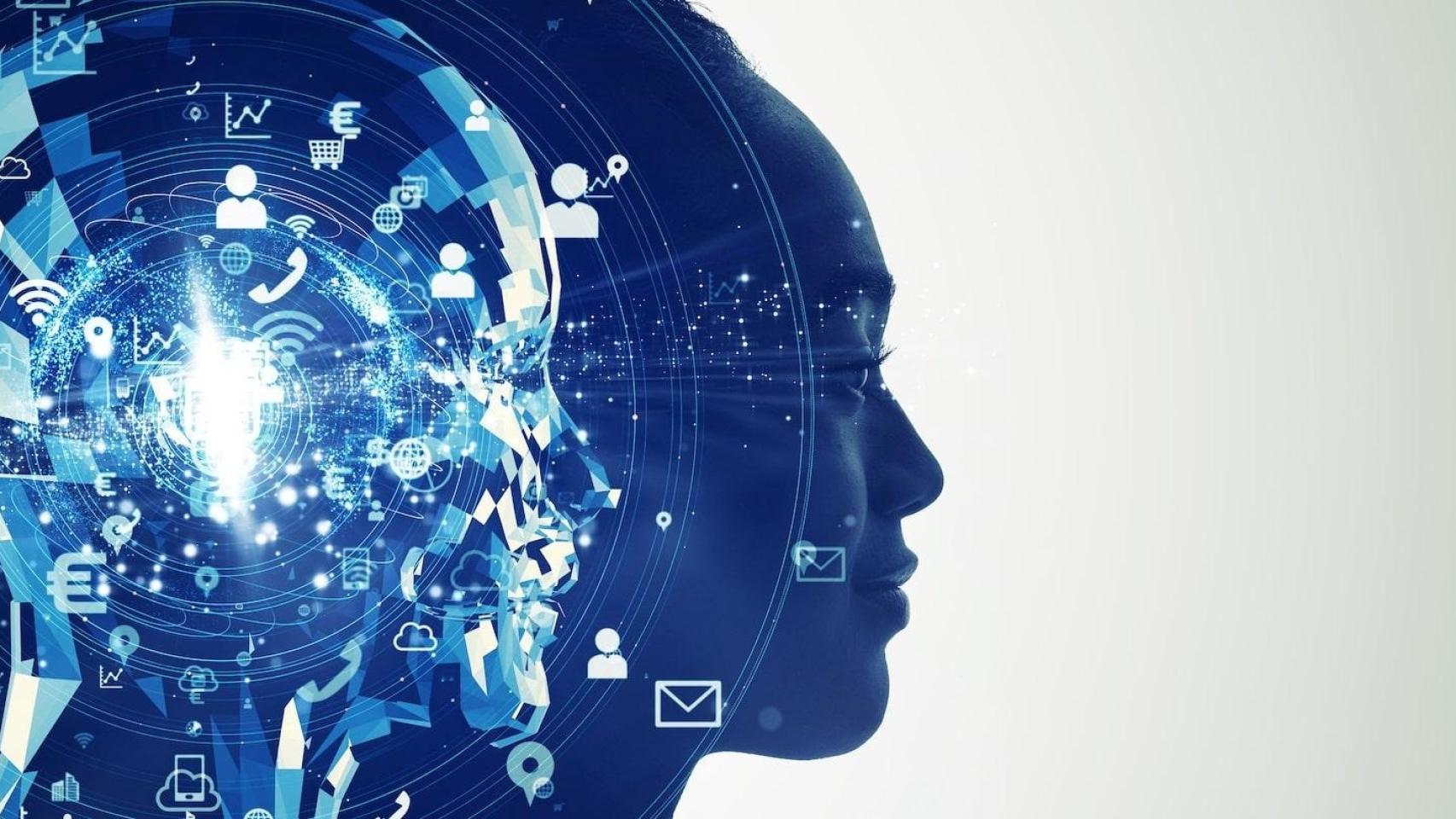 Ilustración sobre inteligencia artificial generativa.