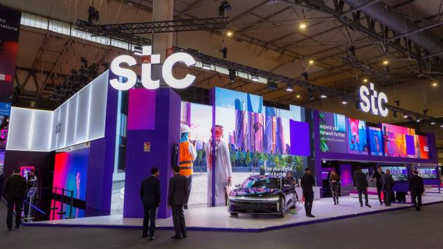 Stand de Stc en la edición de 2023 del MWC Barcelona.