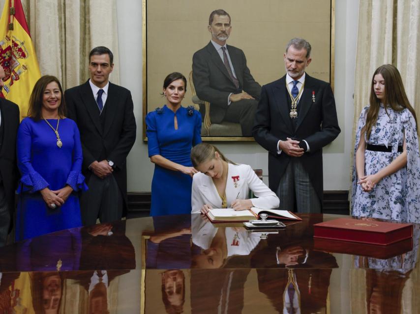La Princesa, el día de la jura de la Constitución.