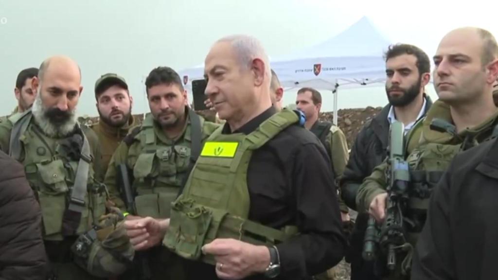 Netanyahu, en la frontera con Líbano