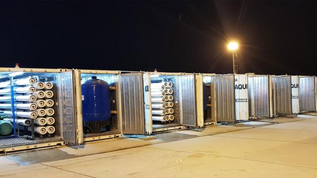 Una planta desaladora portátil y modular