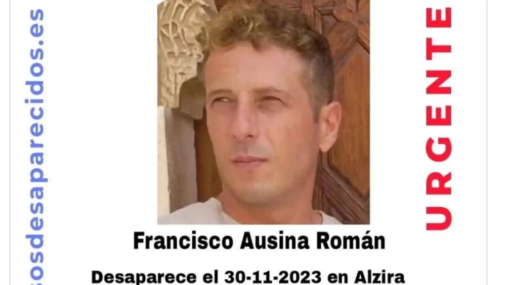 El cartel de SOS Desaparecidos de Fran Ausina.