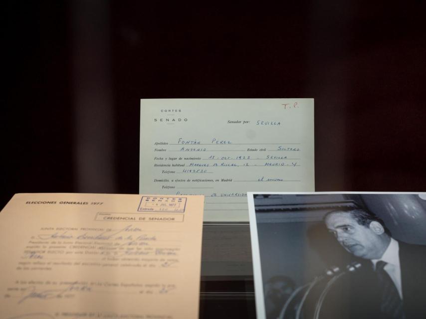 Documentación de Fontán archivada en el Senado.