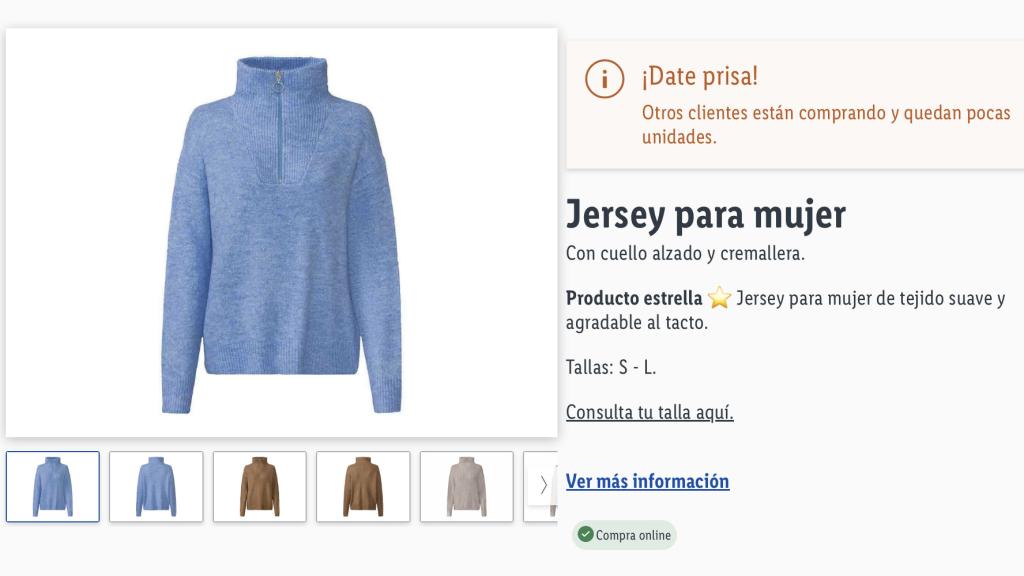 Jersey para mujer.