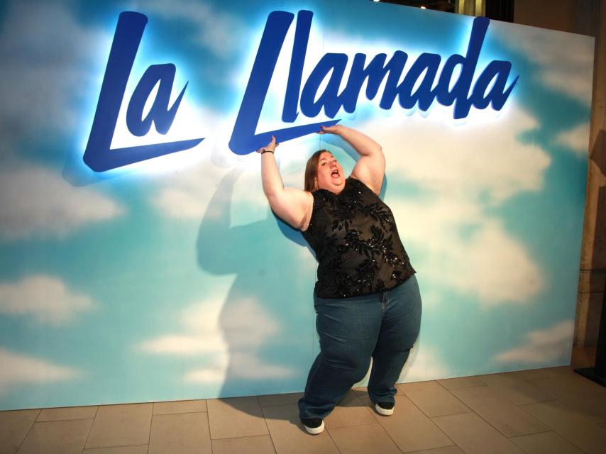 Itziar Castro en la presentación de 'La llamada' en Barcelona.