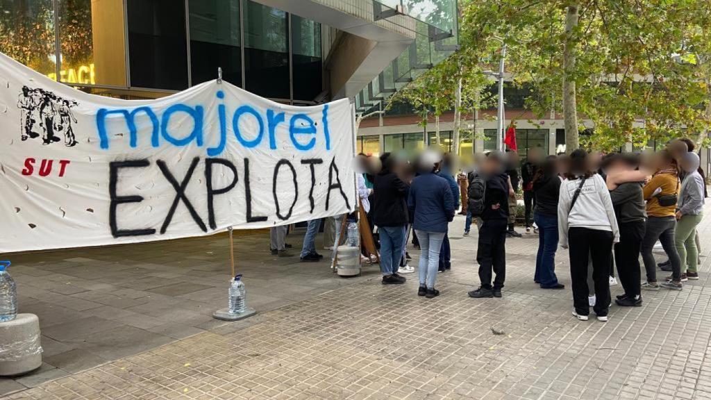 Huelga de los trabajadores de Majorel, subcontratada por Tik Tok, el pasado octubre