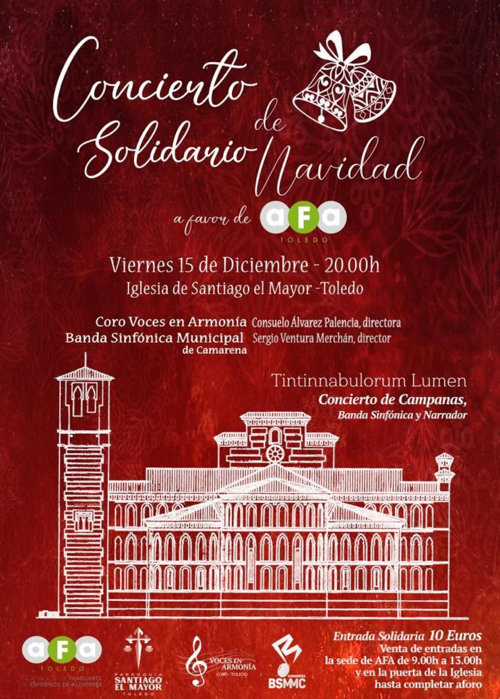 Cartel del concierto solidario.