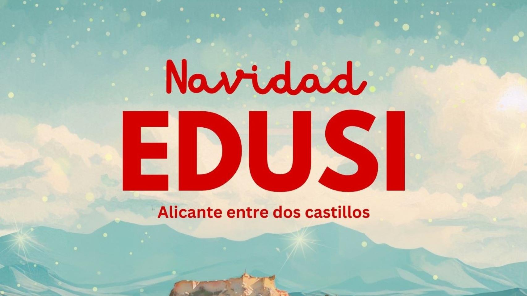 El cartel de la Navidad EDUSI.