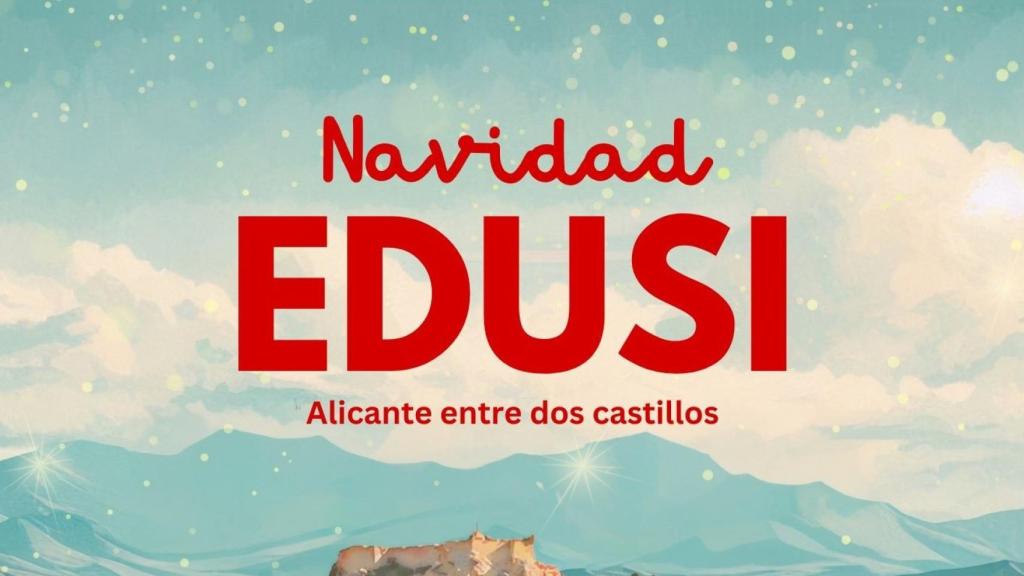 El cartel de la Navidad EDUSI.