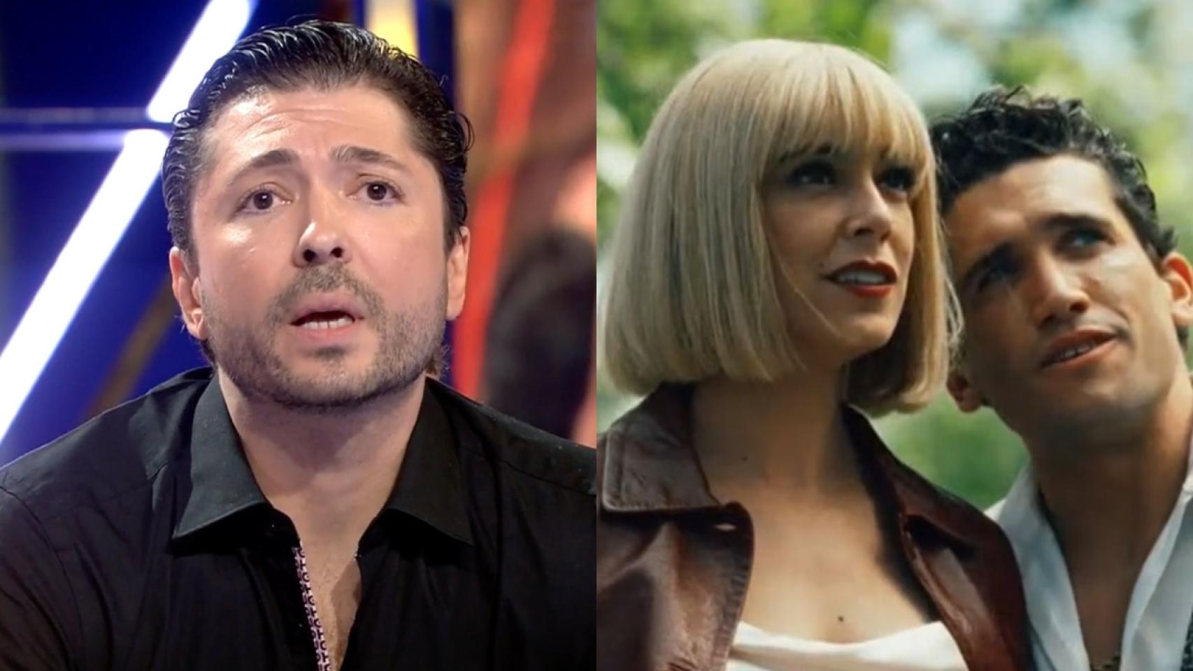 Ángel Cristo Jr. en 'De viernes' y una escena de 'Cristo y Rey'.