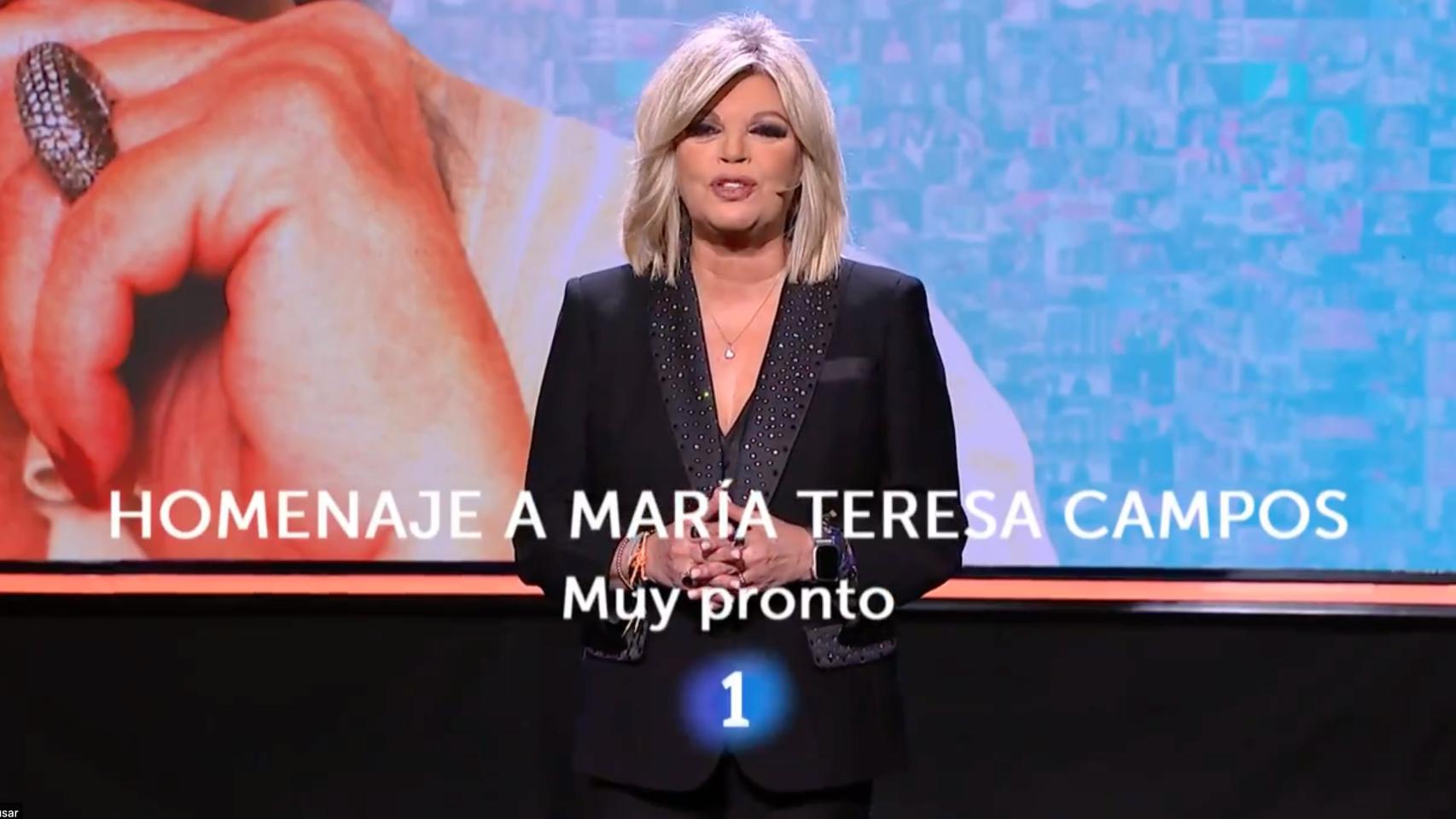 Terelu Campos en el homenaje a María Teresa Campos.