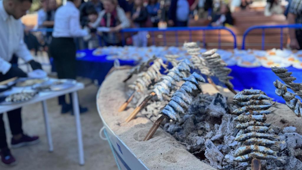 Espetos en la Feria Sabor a Málaga.