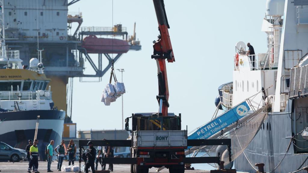 Desembarco del alijo de 2.500 kilos.