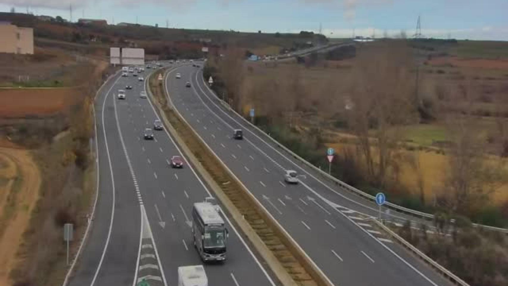 Autovía a-6 a su paso por Zamora