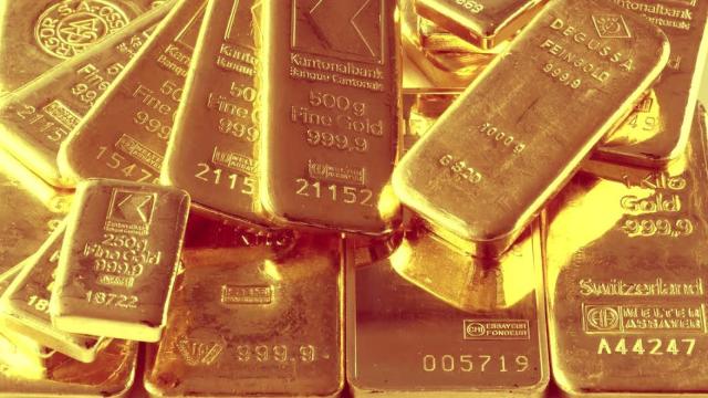 Lingotes de oro.
