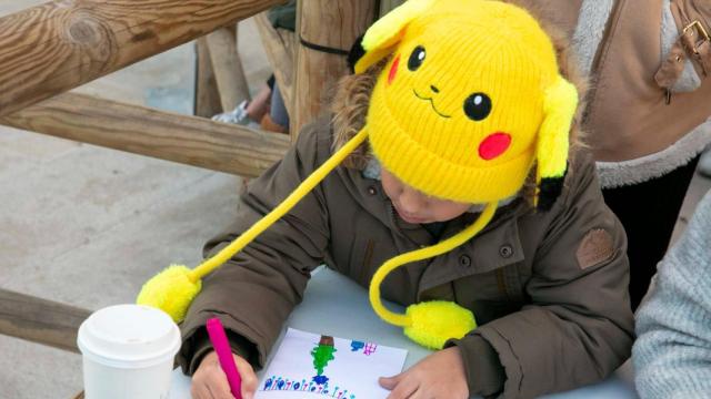 Imagen de archivo de un taller de Navidad en A Coruña.