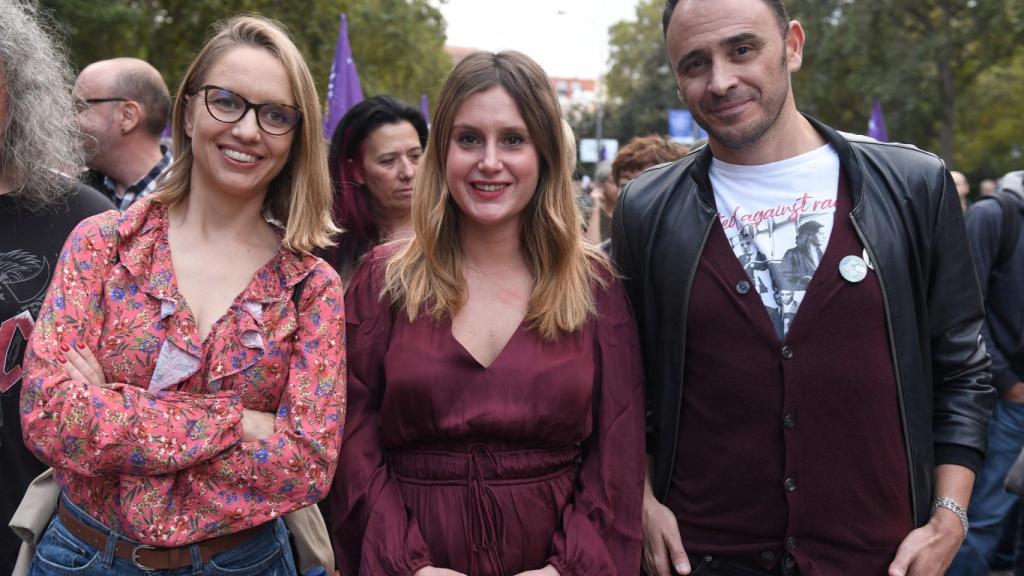 Carolina Alonso, Alejandra Jacinto y Roberto Sotomayor, en una imagen de archivo.