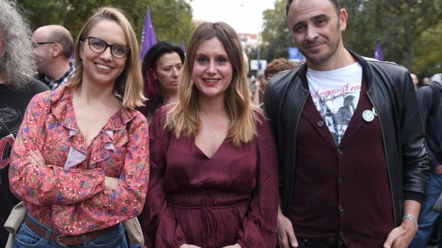 Carolina Alonso, Alejandra Jacinto y Roberto Sotomayor, en una imagen de archivo.