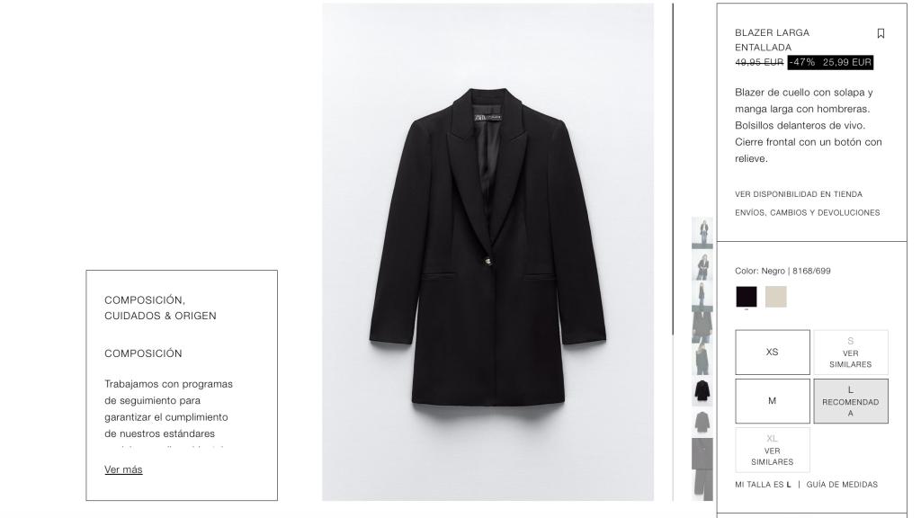 Blazer larga.