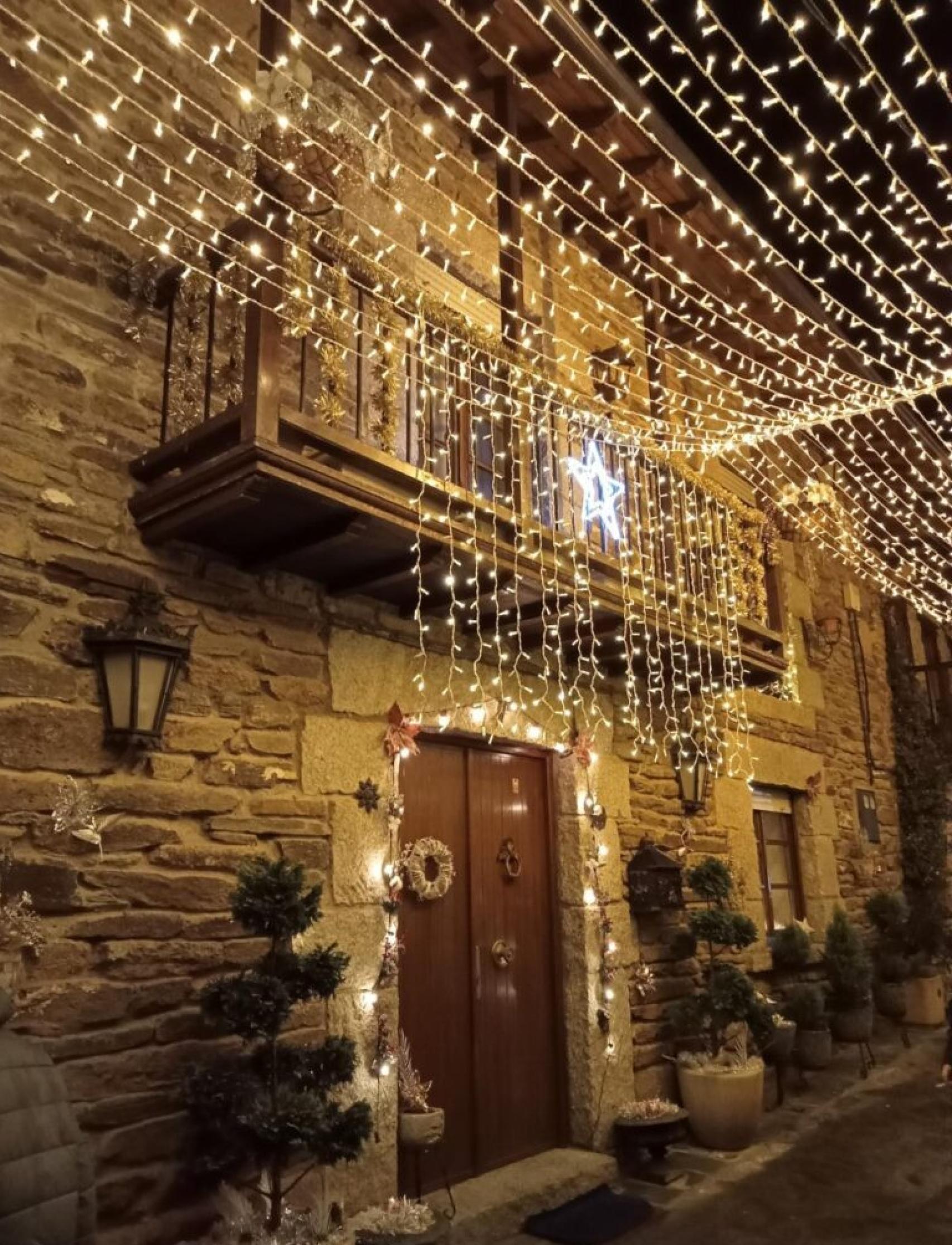 Calles de Puebla de Sanabria en Navidad