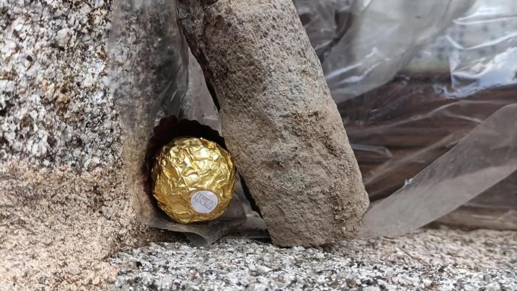 Uno de los bombones escondidos por las calles