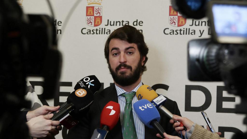 El vicepresidente de la Junta de Castilla y León, Juan García-Gallardo, en un acto este jueves en Zamora