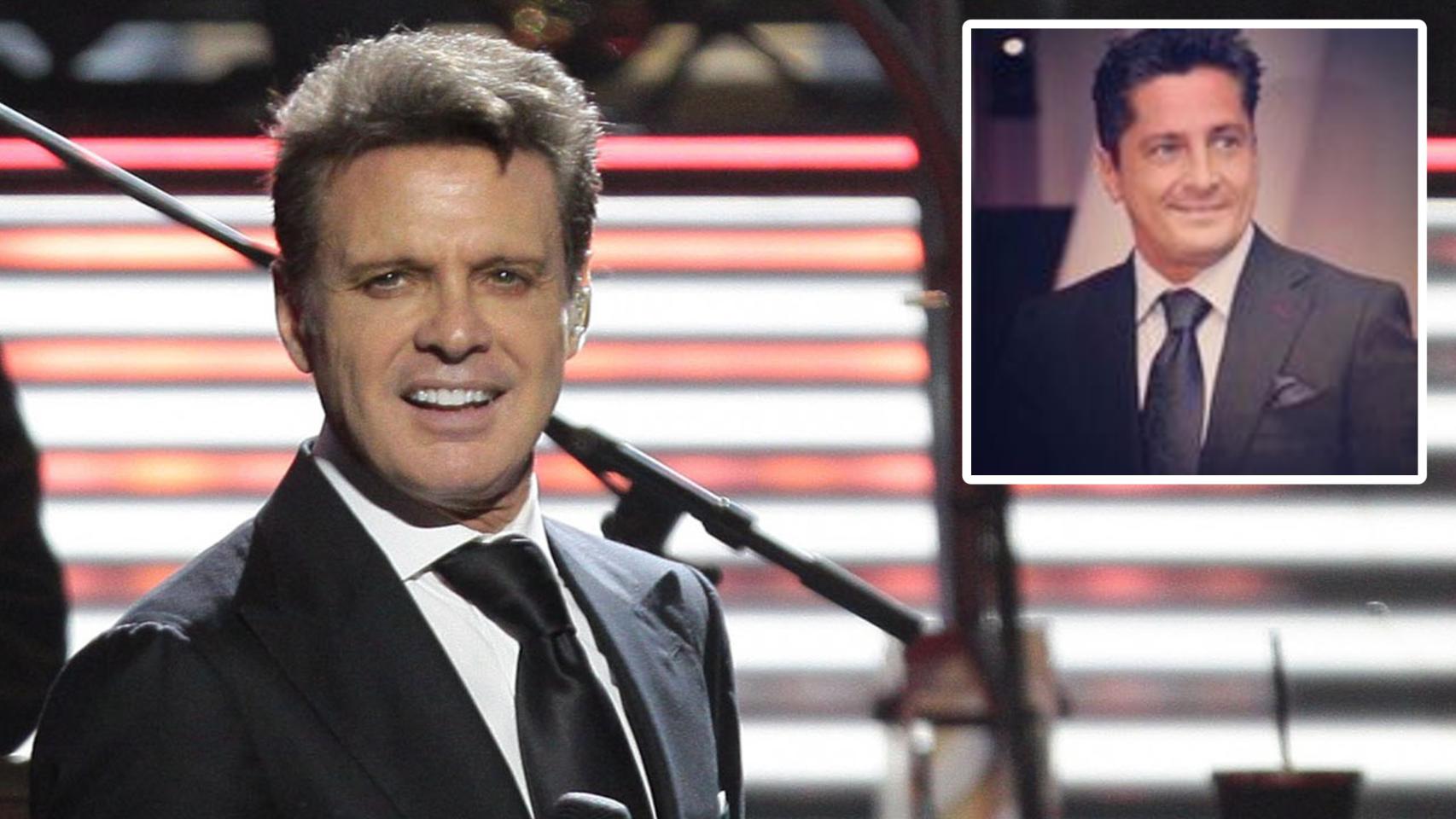 El cantante Luis Miguel junto a su hermano, Alejandro Basteri, en un montaje de EL ESPAÑOL.
