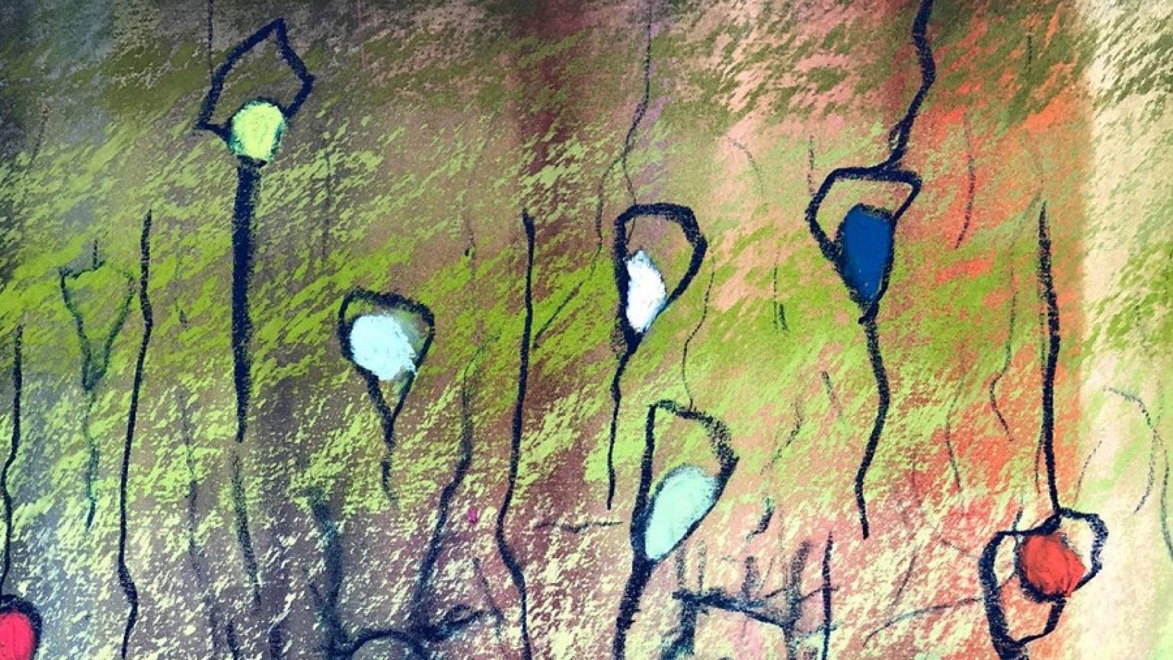 Representacion abstracta de la diversidad celular en el cerebro. Ilustración: Michael Nunn