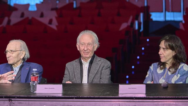 José Luis Alonso de Santos, Albert Boadella y Ana Zamora. Foto: Pablo Lorente