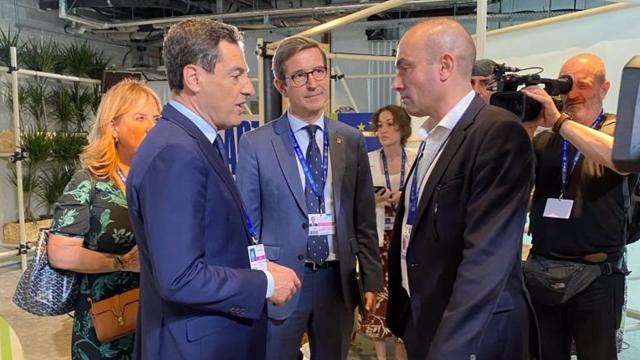 El presidente de la Junta de Andalucía, Juanma Moreno, en la COP28.