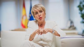 Carme Artigas, secretaria de Estado de Digitalización e Inteligencia Artificial, durante su entrevista con D+I - EL ESPAÑOL.