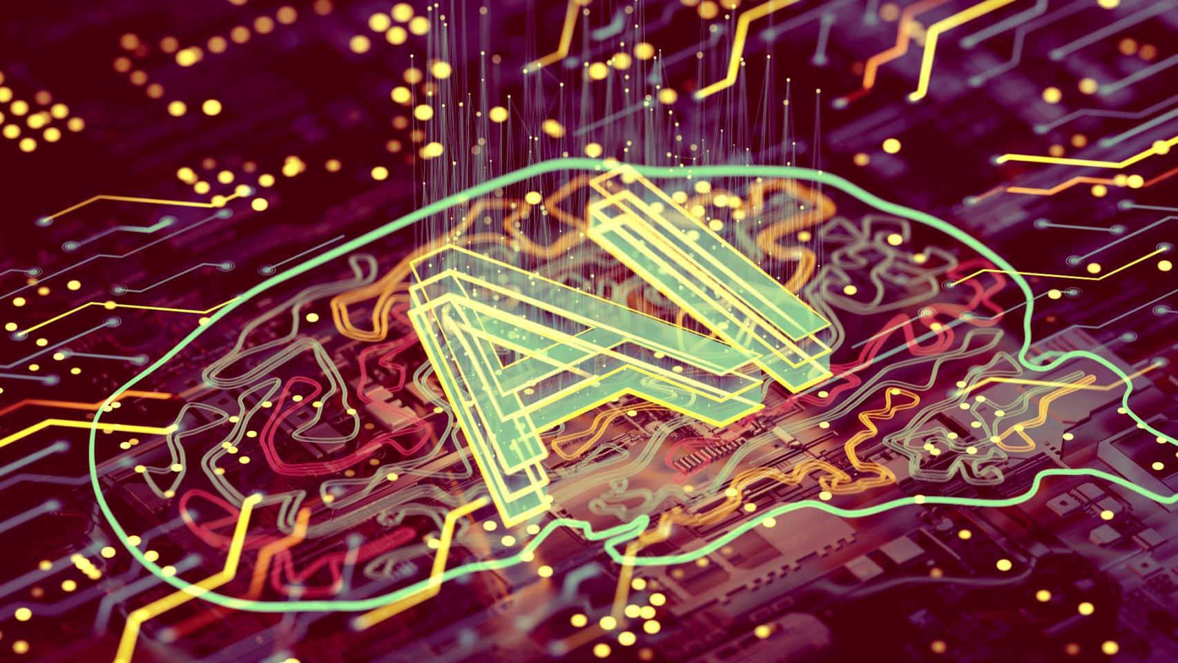 Representación gráfica de la inteligencia artificial.