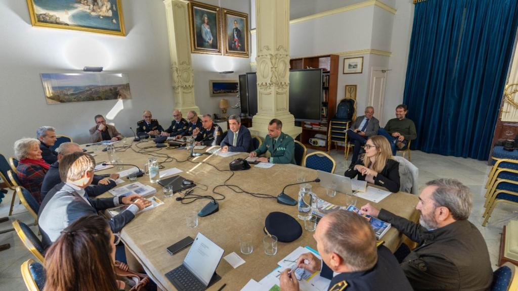 Imagen de la reunión de la Junta Local de Seguridad en Málaga.