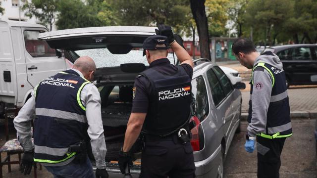 Agentes de la Policía Científica en Sevilla.