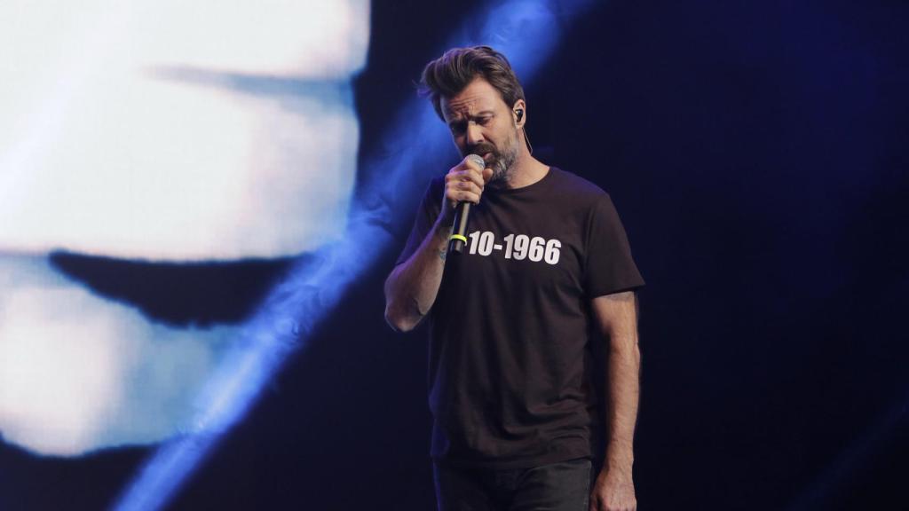 El cantante en un concierto en Sevilla en 2017.