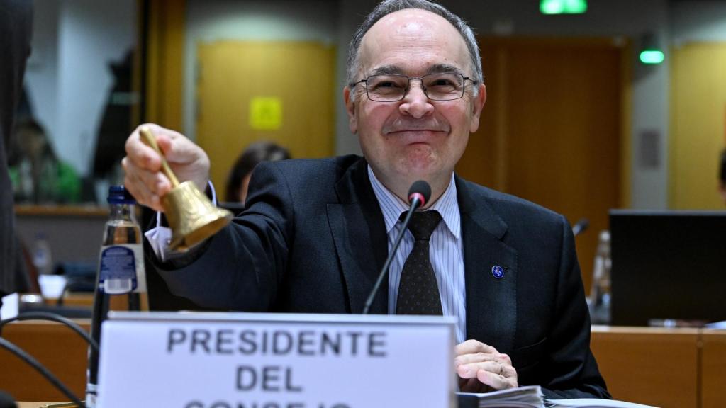 El secretario de Estado para la UE, Pascual Navarro, durante la reunión del Consejo de Asuntos Generales de este viernes en Bruselas