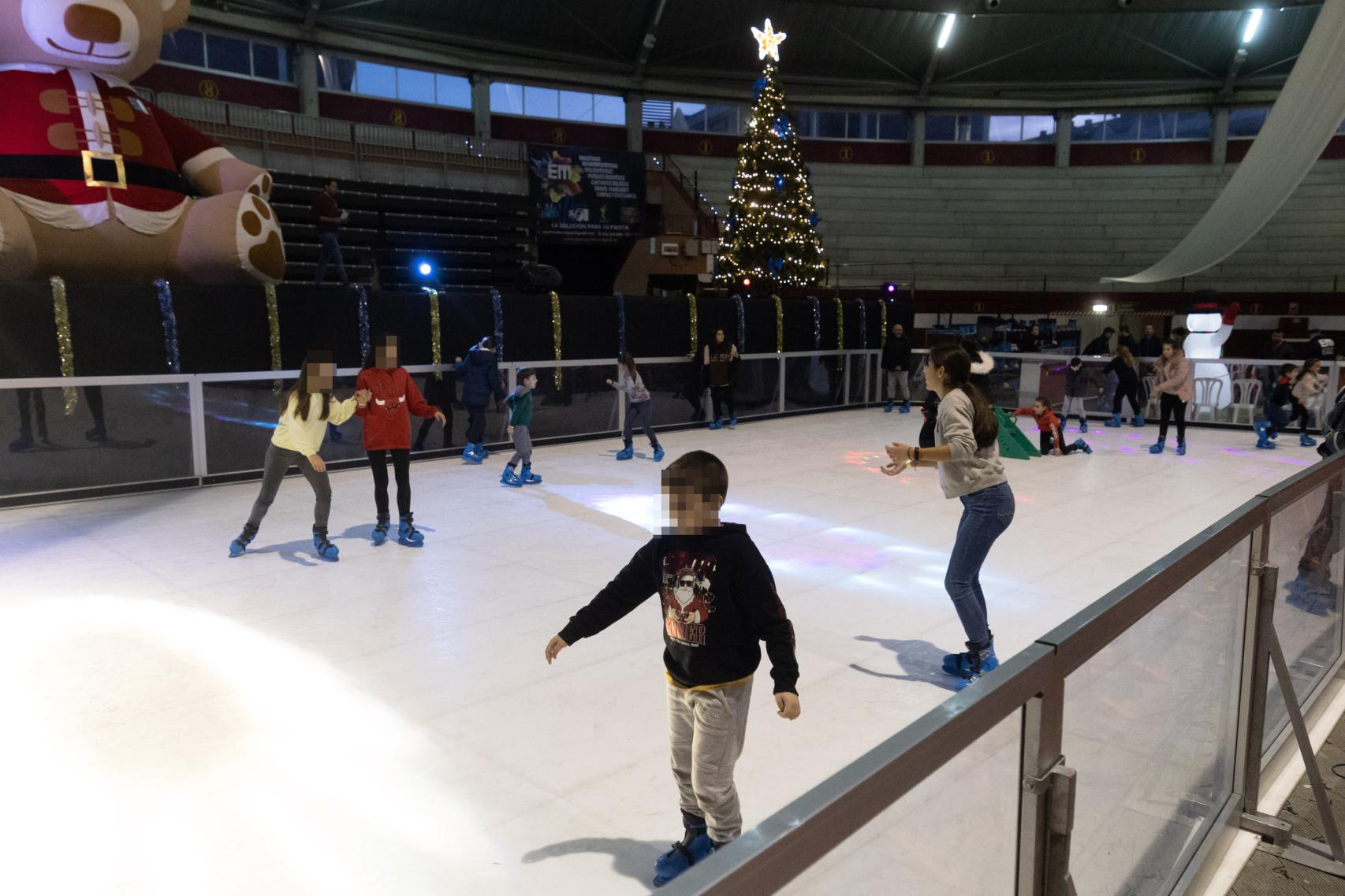 Pista de hielo en Arroyo de la Encomienda