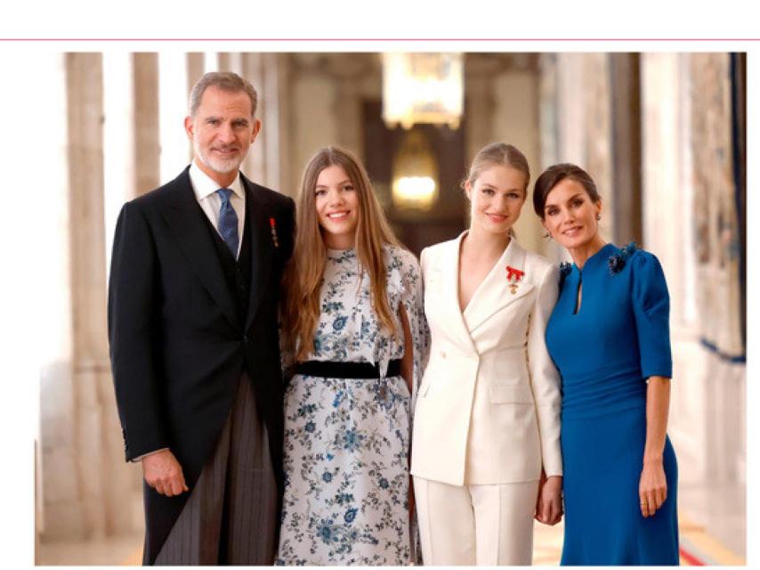 La Familia Real en el 'christmas' navideño de este 2023.