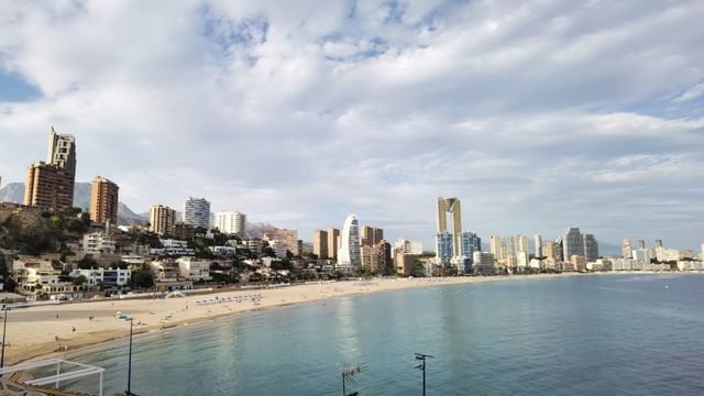 Una vista de las playas de Benidorm.