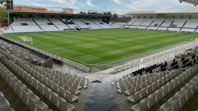 Imagen del estadio de El Plantío de Burgos