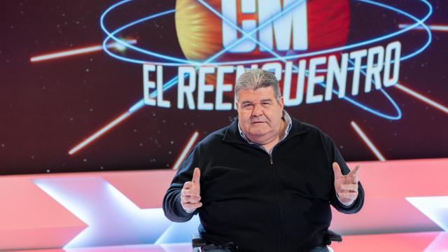 Mariano Mariano, el cómico de 'Crónicas Marcianas' durante el reencuentro.