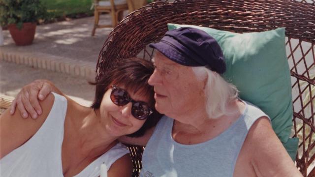 La escritora María Asunción Mateo y el poeta Rafael Alberti