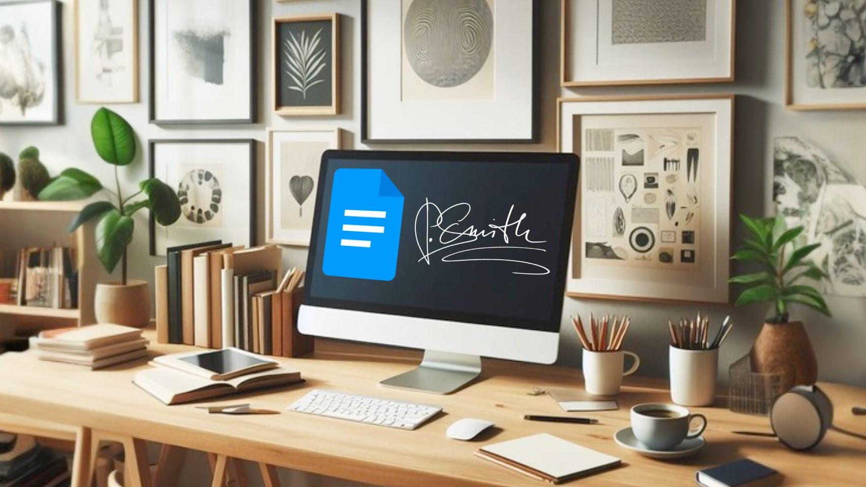 Escritorio con monitor